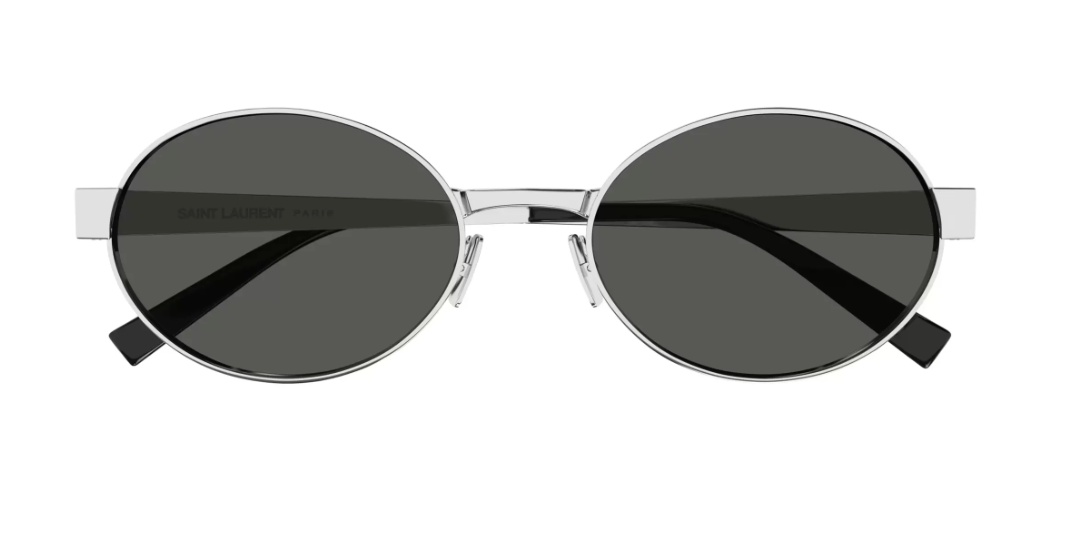 Saint Laurent, SL692, 002 SILVER, 55